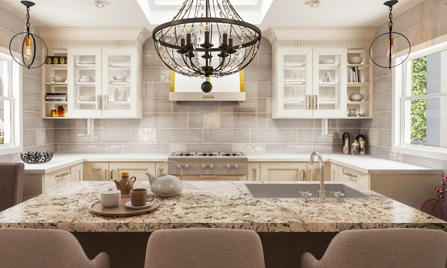 Traditional millwork with integrated modern appliances — Seattle, Ariana Designs