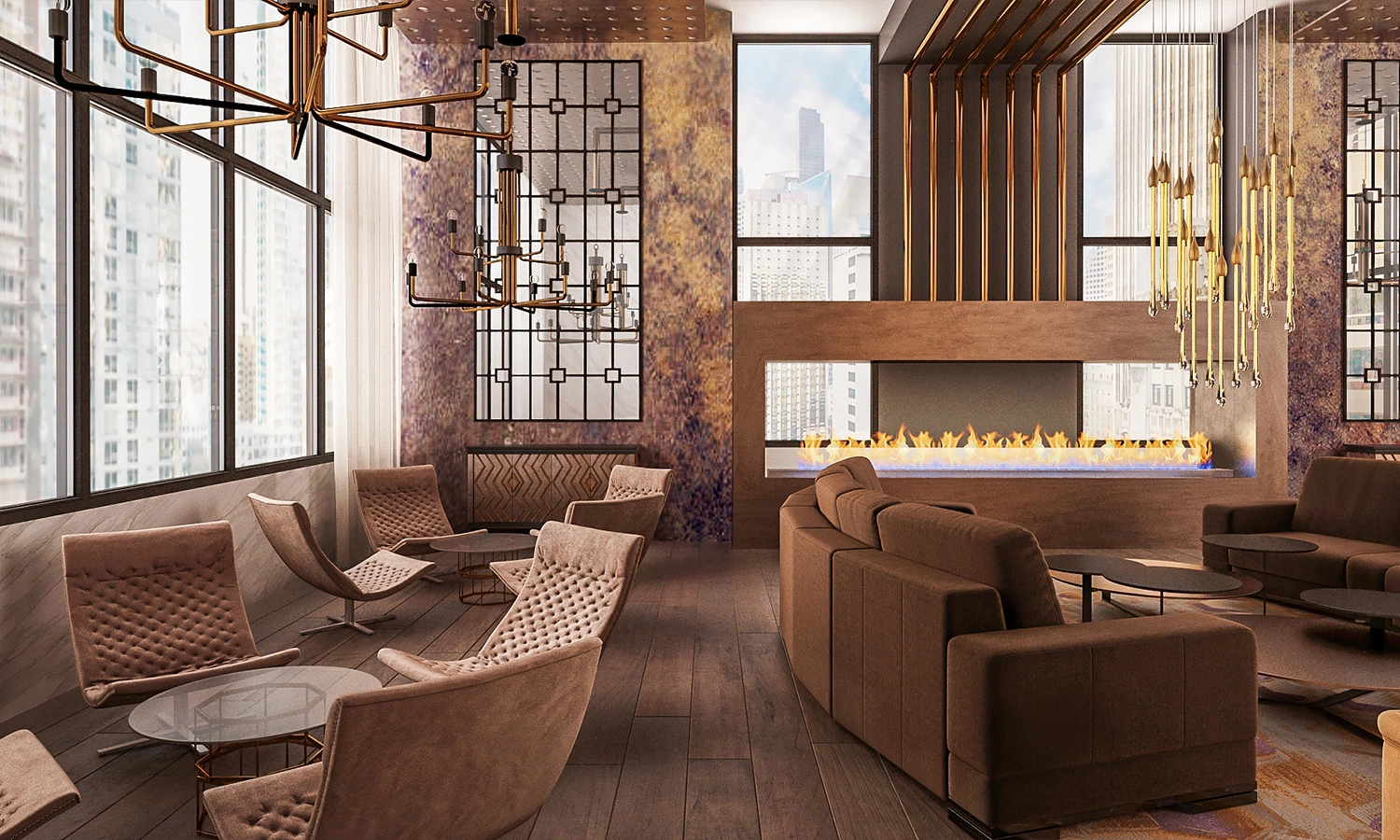 Lavish lounge interior — Bellevue, Ariana Designs