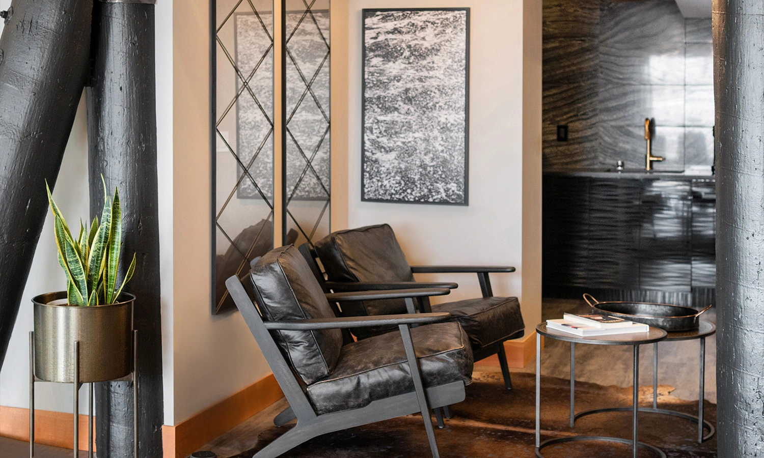 Lake Union waterfront office interior — Ariana Designs, Seattle