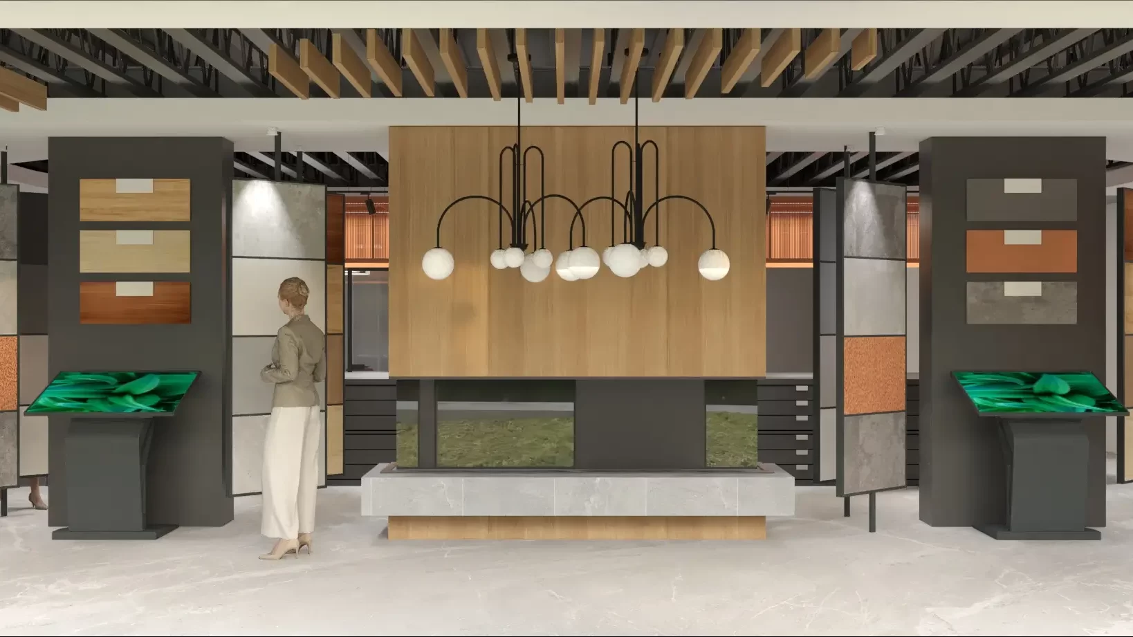 Showroom interior — Lynnwood mixed-use, Ariana Designs