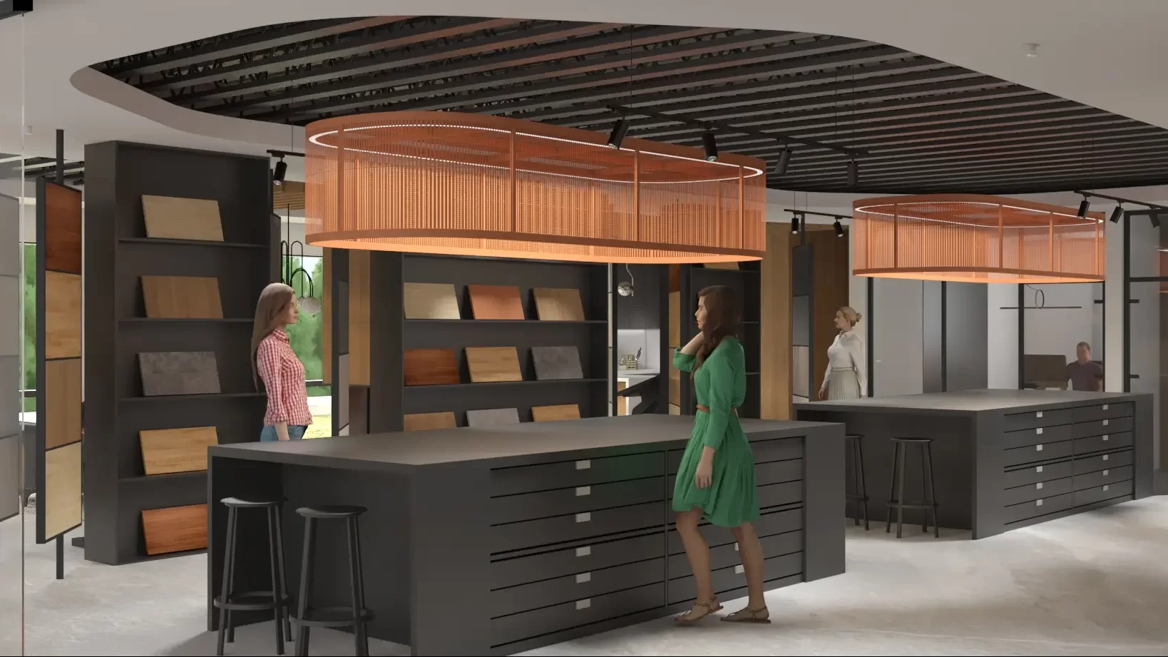 Modern retail display interior — Lynnwood, Ariana Designs
