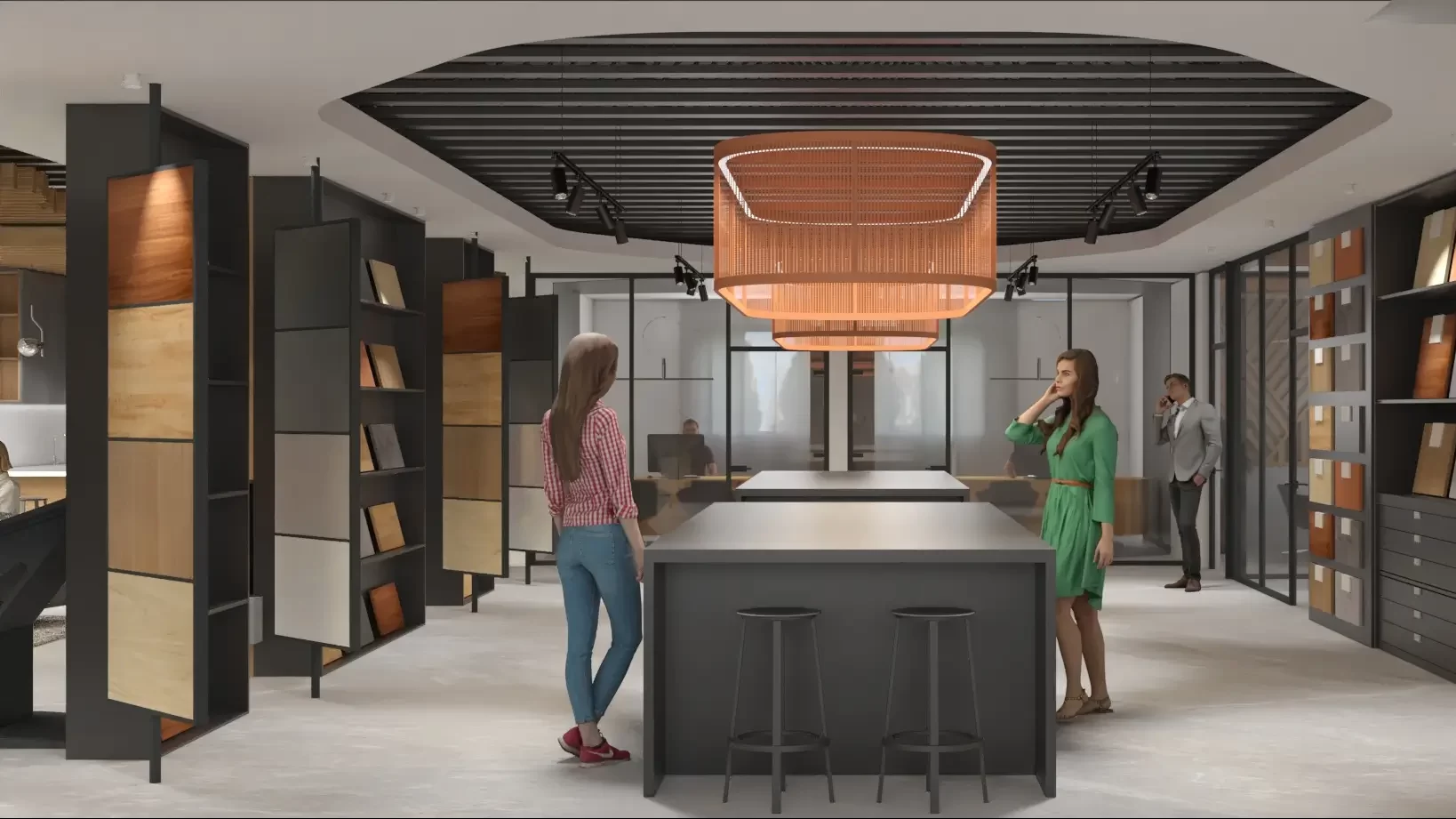 Modern showroom interior — Lynnwood, Ariana Designs