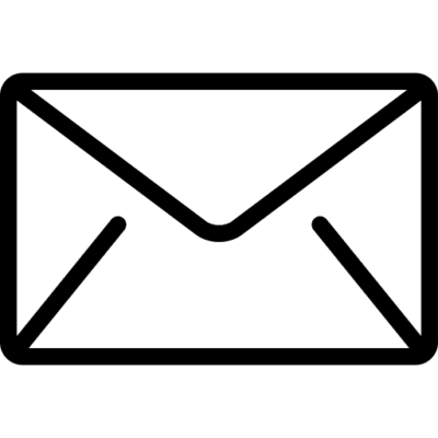 Minimalist envelope icon symbolizing communication and messaging in digital platforms.