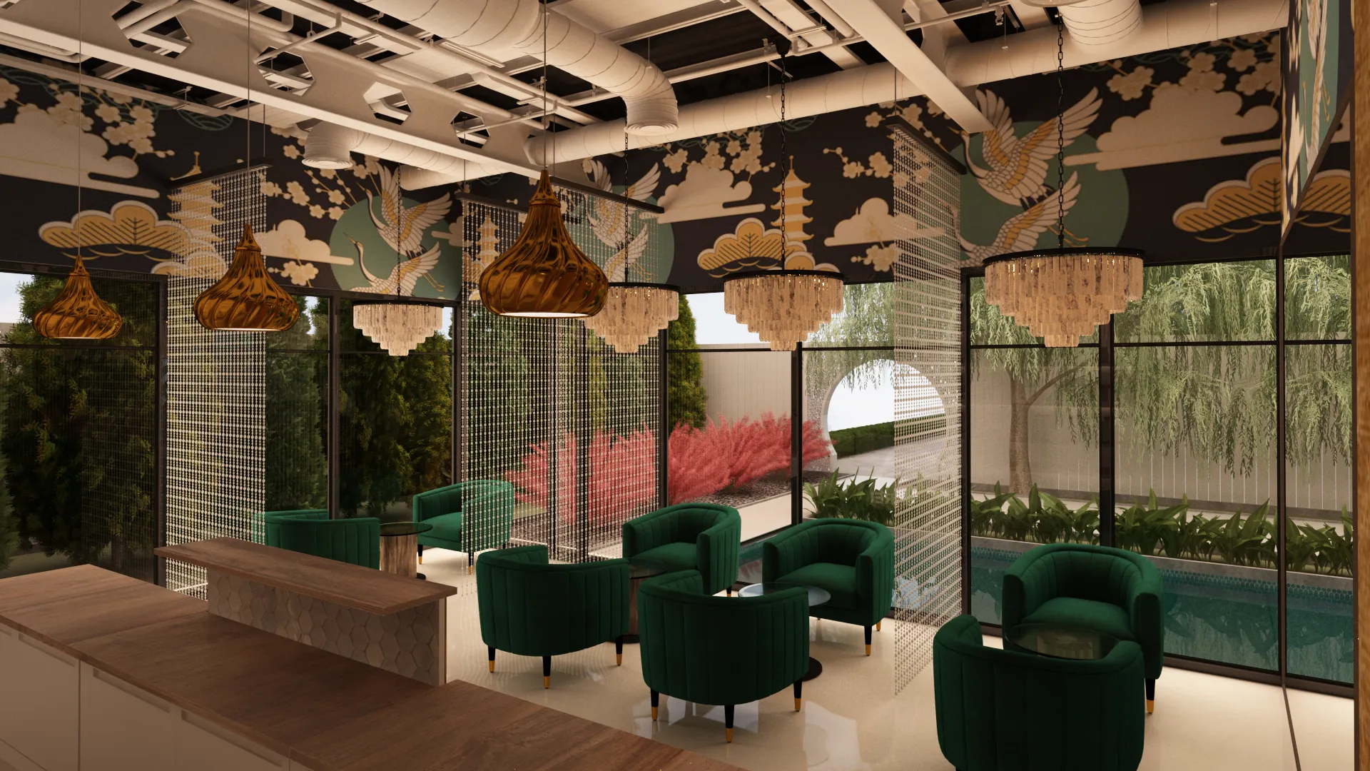 Elegant spa interior with natural materials — Ariana Designs