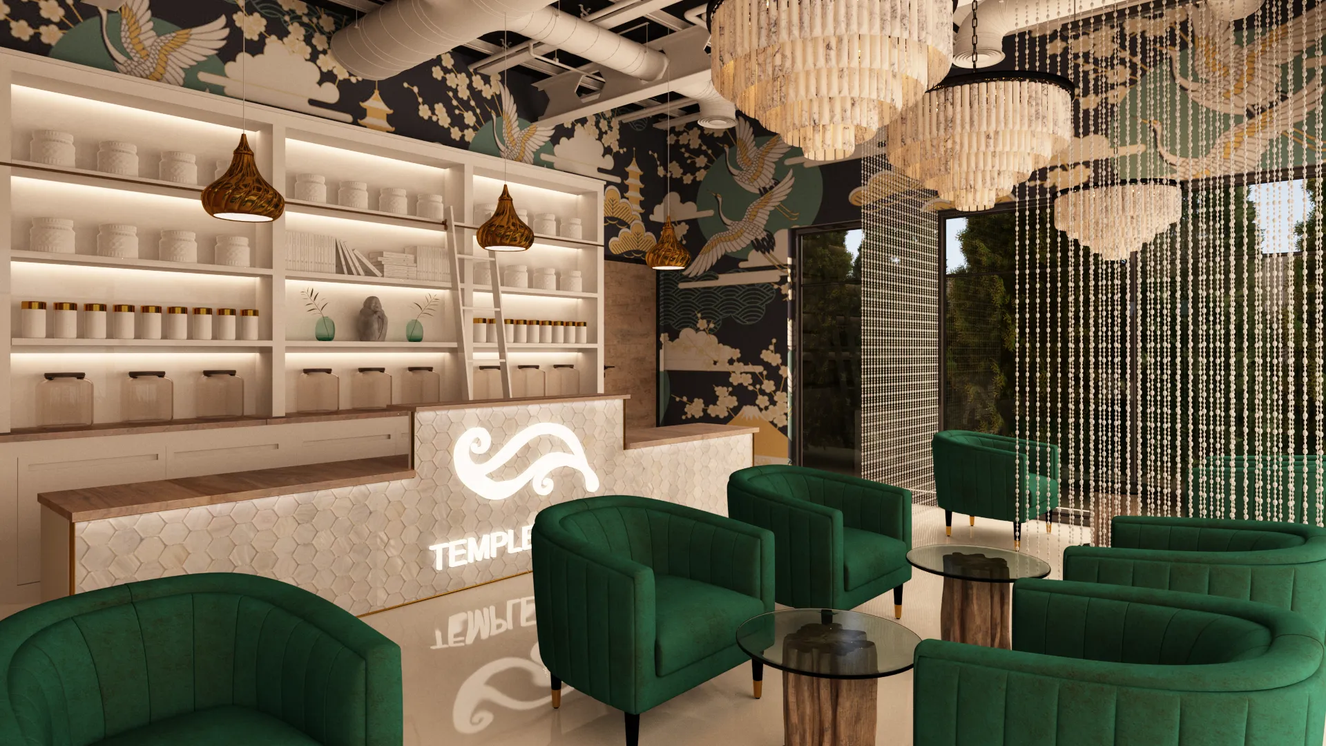 Modern oasis spa ambiance — Ariana Designs