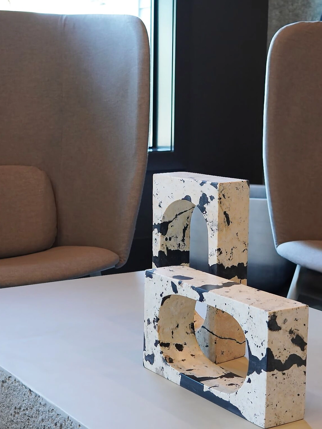 Artistic sculpture interior amenity space — Ariana Designs, Bellevue Washington
