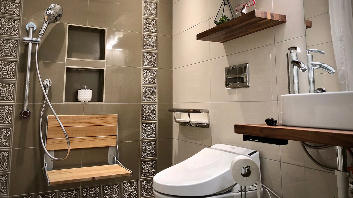 Bathroom designed for both beauty and accessibility — Ariana Designs