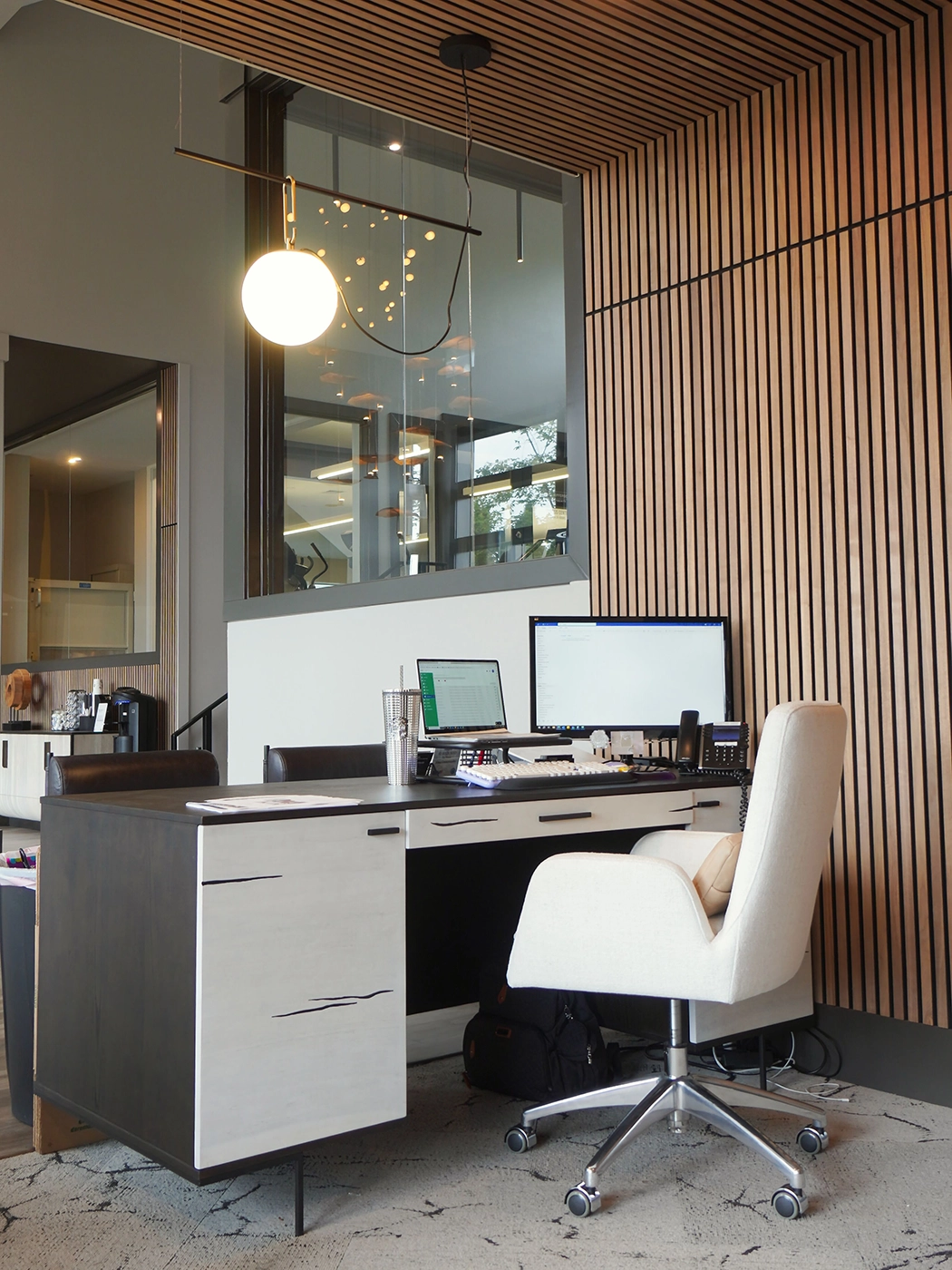 Modern co-working office design clubhouse — Ariana Designs, Bellevue Washington