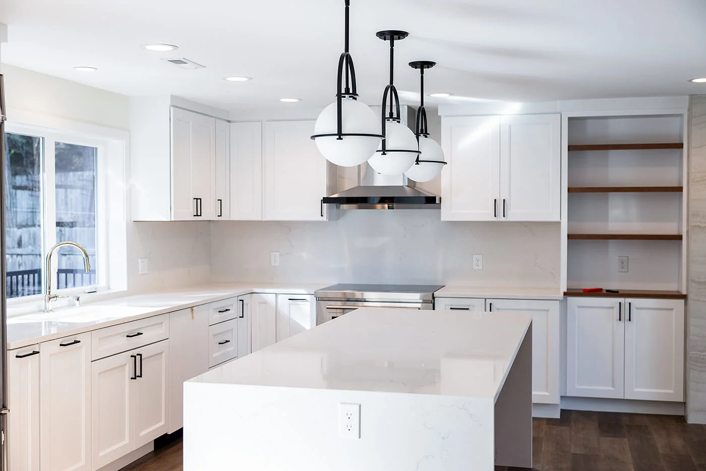 Modern white kitchen design