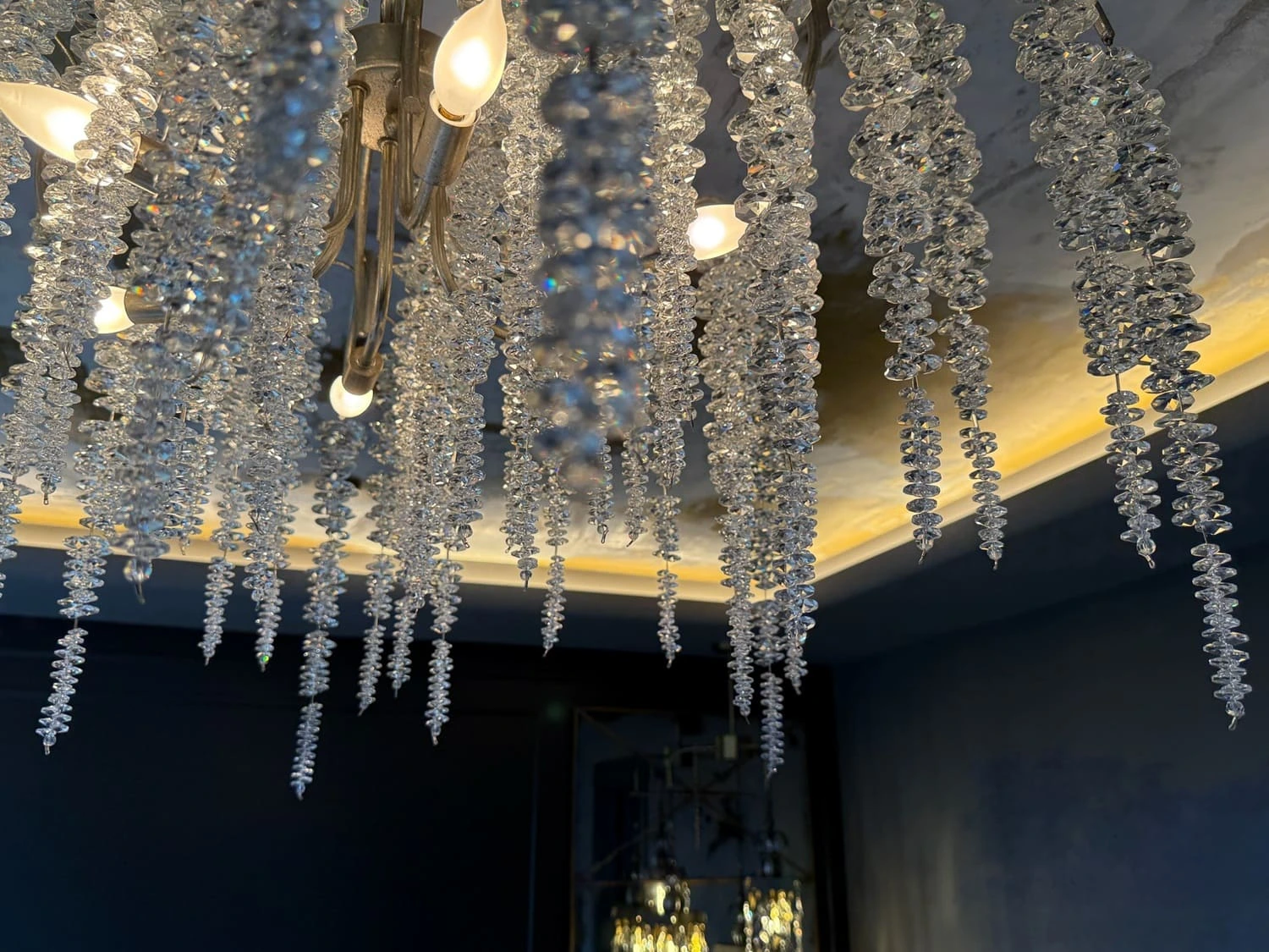 Chandelier elegance full view — Ariana Designs, Seattle